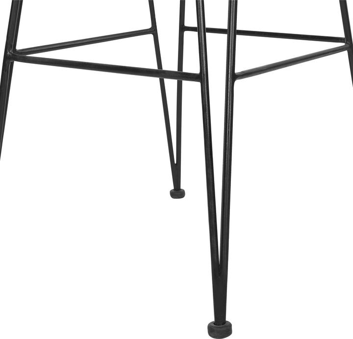 Image du produit Beliani Tabouret de bar rotin noir set de 2 CASSITA