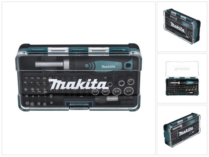 Actual product image Makita Ratchets and Bit set (Hexagon socket TX M10, Hexagon socket TX M15, Hexagon socket TX M20, Hexagon socket TX M30, Cross Phillips PH M1, Cross Phillips PH M2, Cross Pozidriv PZ M1, Cross Pozidriv PZ M2, Cross Phillips PH M3, Hexagon socket TX M40)