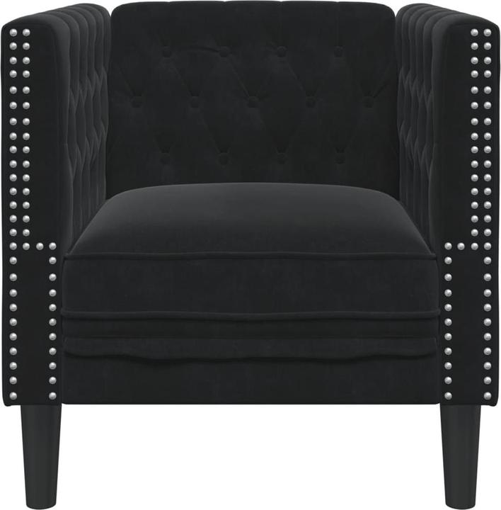 Actual product image VidaXL Chesterfield armchair lounge chair club armchair sofa upholstered armchair black
