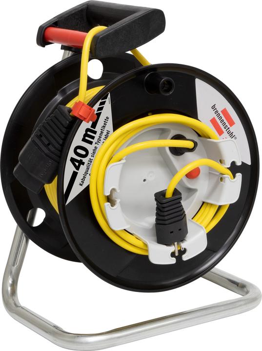 Actual product image Brennenstuhl Appliance cable reel Garant G 290, T13 coupling, T12 plug, cable 40m H05VV-F 3G1.0 yellow *CH* (40 m, 1 mm²)