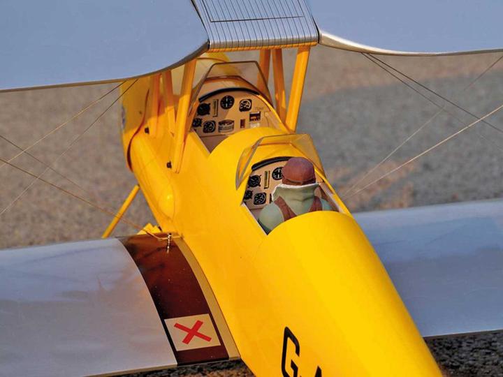 Produktbild Vq Models Tiger Moth DH.82 (gelb/silber) / 1400 mm (Kunstflug)