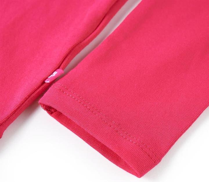 Produktbild VidaXL Kinder-Langarmshirt Knallrosa 104,Material: 95 % Baumwolle (104)