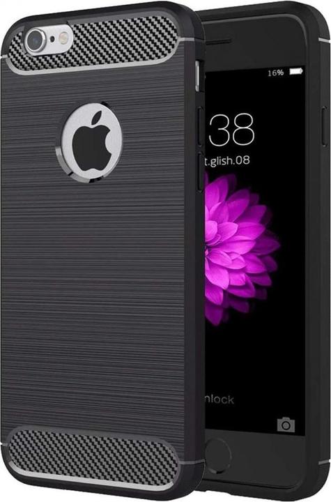 Actual product image Screenguard Apple iPhone 6/6S Case Carbon Brushed Soft TPU (Apple iPhone 6)