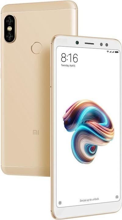 Productafbeelding Xiaomi Redmi Note 5 (64 GB, Goud, 6", Hybride dubbele SIM, 12 Mpx, 4G)
