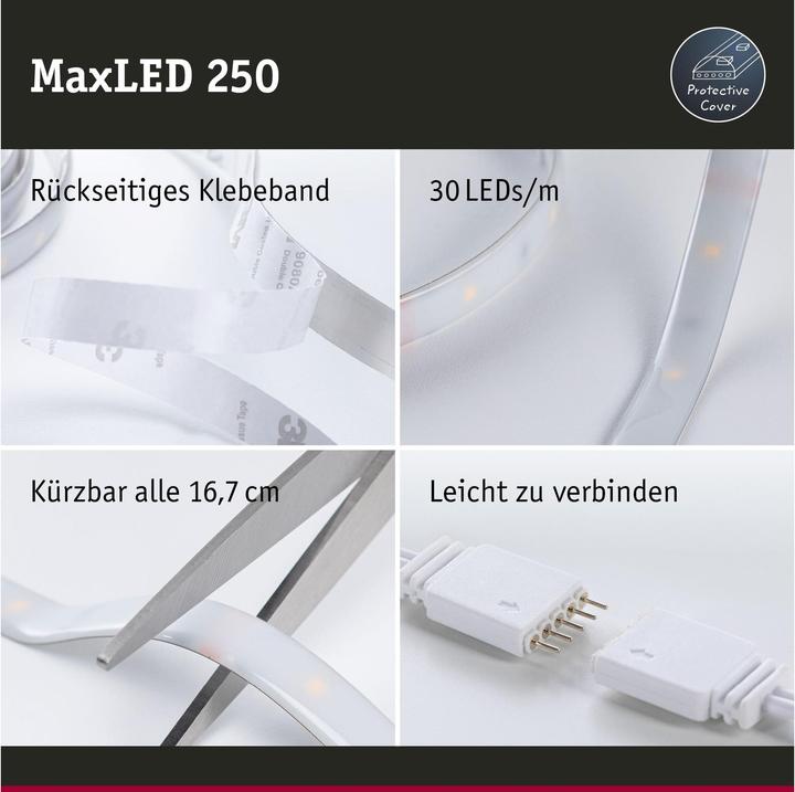 Actual product image Paulmann MaxLED 250 Stripe Set (RGBW, 150 cm, Indoor)