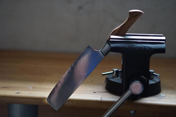 Actual product image Ryda Knives Nakiri knife - ST650 Damascus 18 cm (18 cm)