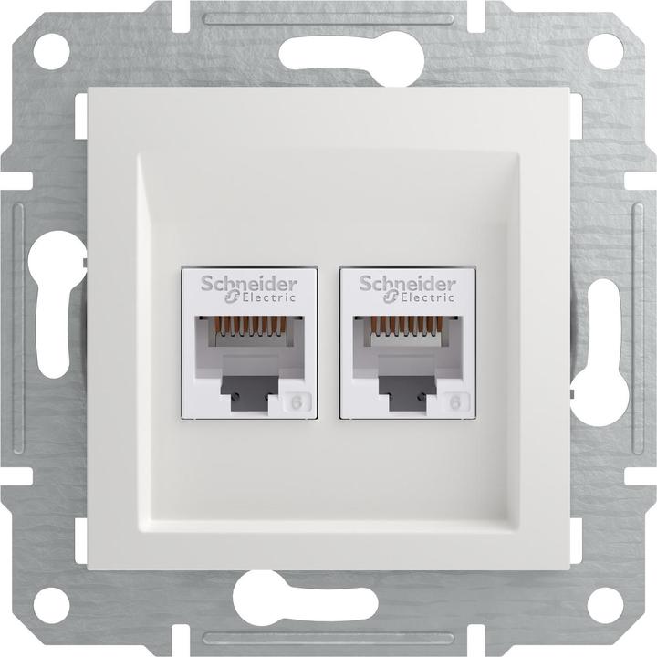 Actual product image Schneider Electric RJ45 data socket