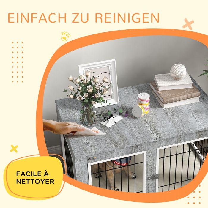 Image du produit Swisshandel24 Cage pour chien, chenil pour chien, cage pour animaux avec coussin, 2 serrures pour chiens de (Niche pour chien)