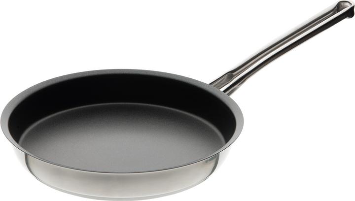 Noser Inox Ø 26 cm Bratpfanne mit Antihaftbeschichtung Titan silbern (Bratpfanne, Edelstahl)