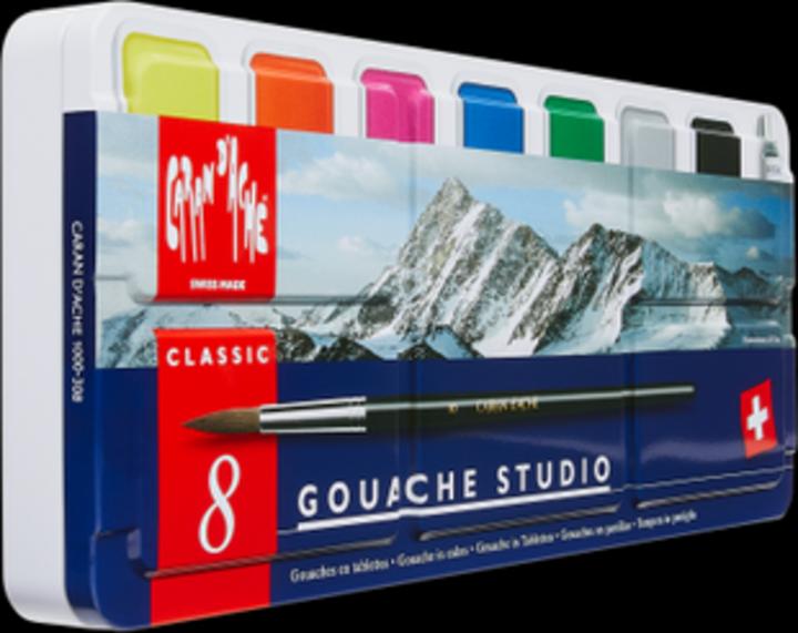 Image du produit Caran d'Ache Gouache Studio Tabletten Metallschachtel (Multicolore)