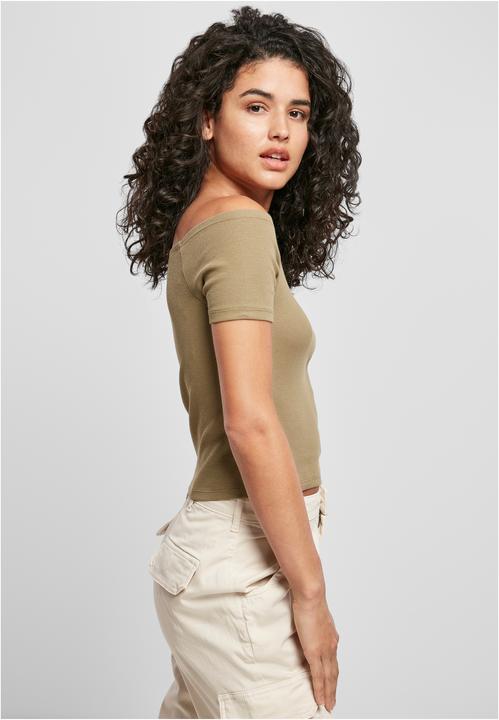 Produktbild Urban Classics Ladies Off Shoulder Rib Tee (S)