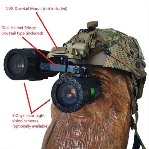 Actual product image Si Onyx SiOnyx Aurora Dual Night Vision Helmet Mount (Dovetail)