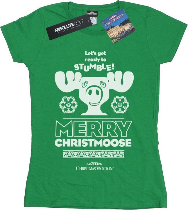 Image du produit National Lampoon´s Vacation National Lampoon's Christmas Vacation - T-shirt MERRY CHRISTMOOSE - Femme (XL)