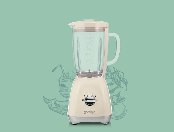 Produktbild Gorenje Blender B800RL Tabletop, 800 W, Jar material Glass, Jar capacity 1.8 L, Ice crushing, brownish yello (800 W)