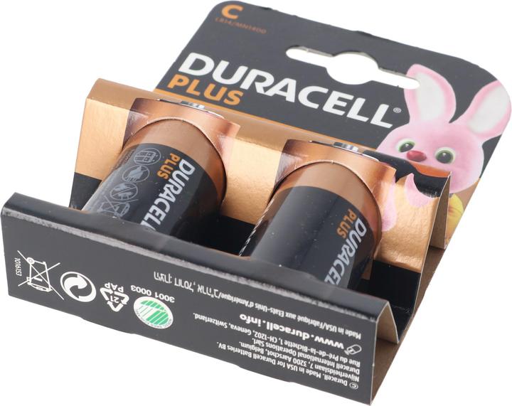 Produktbild Duracell Plus (2 Stk., C, 7750 mAh)