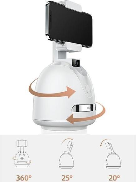 Actual product image Usams Smart Face Tracking Bracket - White