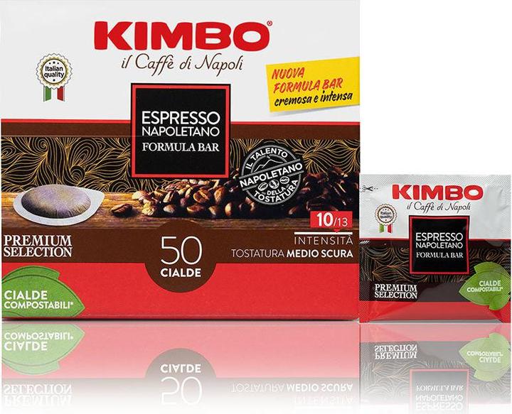 Actual product image Kimbo Espresso Napoletano - Premium Selection (50 x Port.)