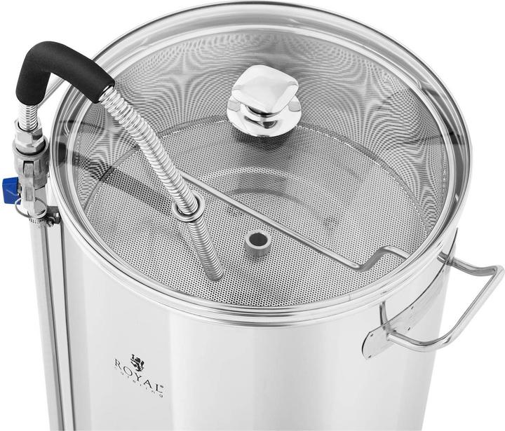 Actual product image Royal Catering Brew Kettle - 50 L - 3,000 W - 25 - 100 ° C - stainless steel - LCD - display - timer
