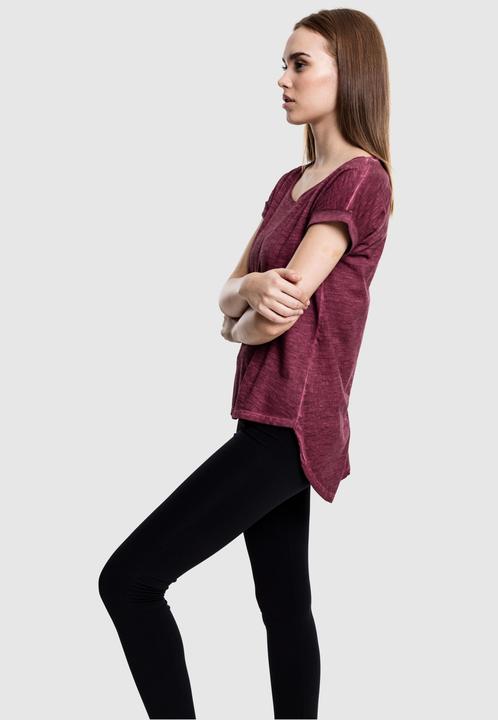 Immagine prodotto Urban Classics Tee lungo da donna a forma di schienale con tintura spray (M)