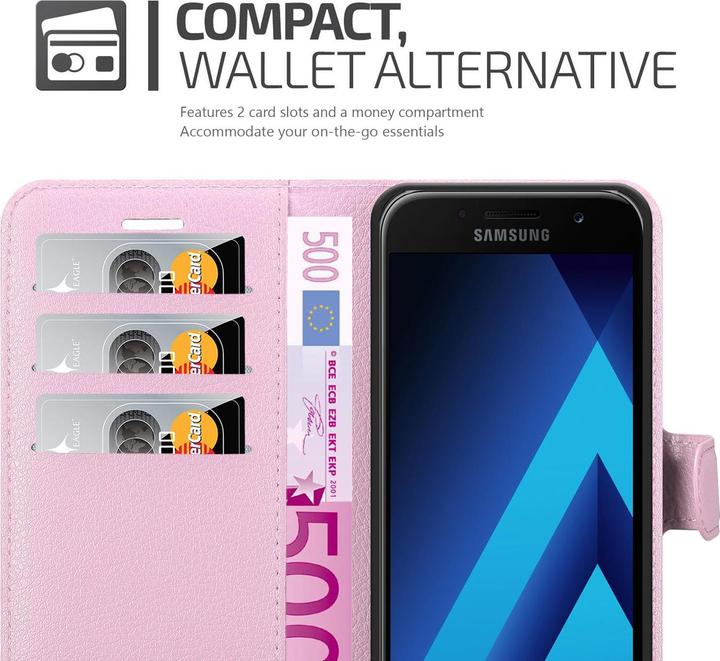 Actual product image Cadorabo Book with stand function cover (Samsung Galaxy A3 (2017))