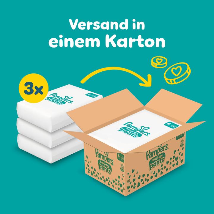Actual product image Pampers Baby-Dry Pants Grösse (Size 6, Monthly box, 138 Piece)