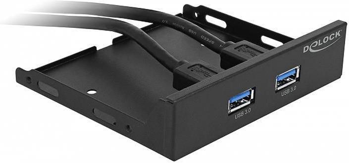 Actual product image Delock 2x USB 3.0 Hub Front Panel