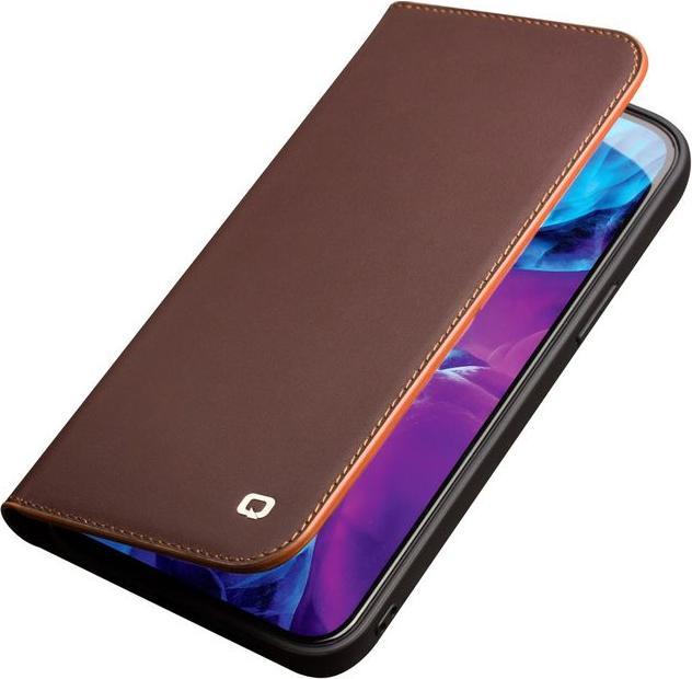Produktbild QiAlino Modische Echtleder Bookcover Hülle (Apple iPhone 13 Pro Max)