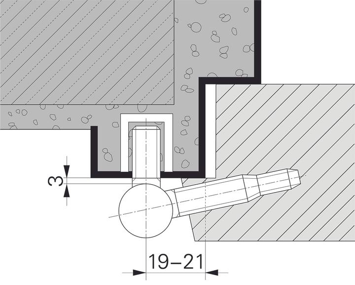 Produktbild Sassba Spezialmittelteil 11305 für Stahlzargen