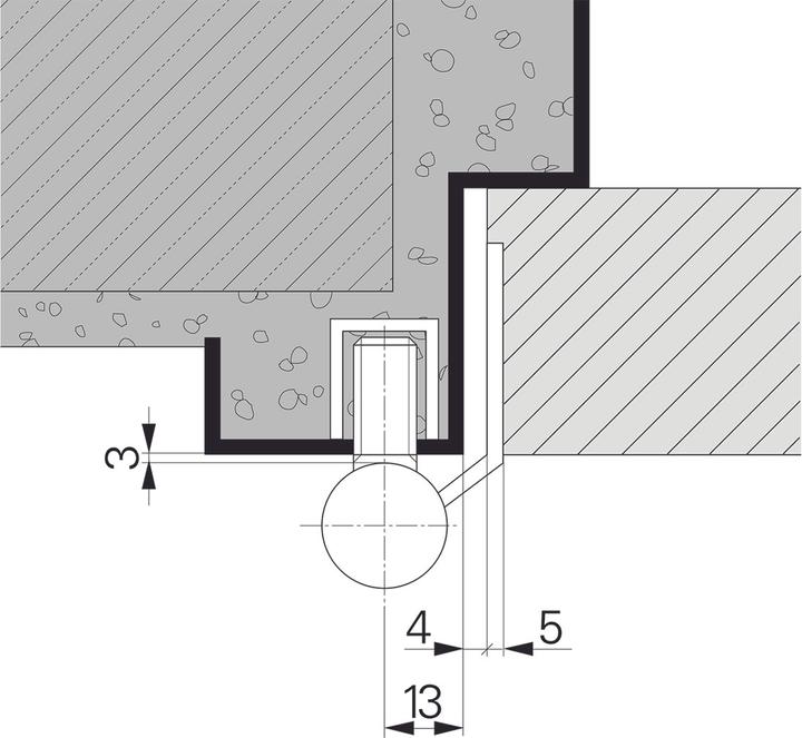 Produktbild Sassba Spezialmittelteil 11305 für Stahlzargen