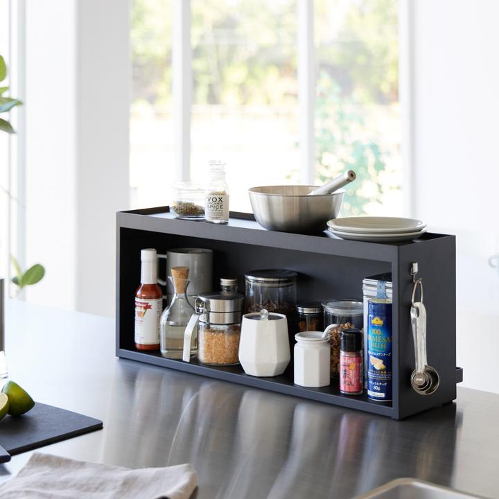 Image du produit Yamazaki Boîte de rangement semi-fermée pour la ligne de cuisine TOWER