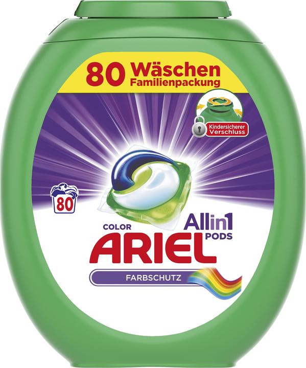 Ariel Couleur (80 Cycles de lavage, Pods)