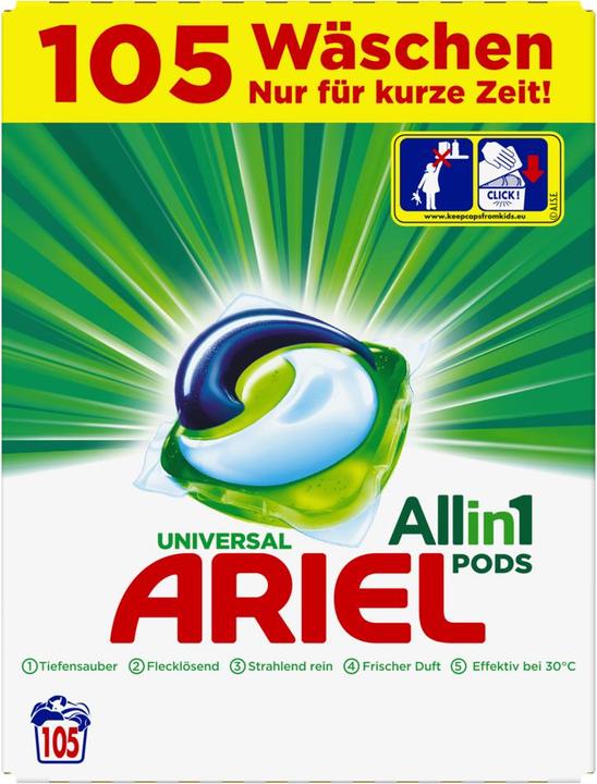 Actual product image Ariel Universal (105 Washing cycles, Pods)