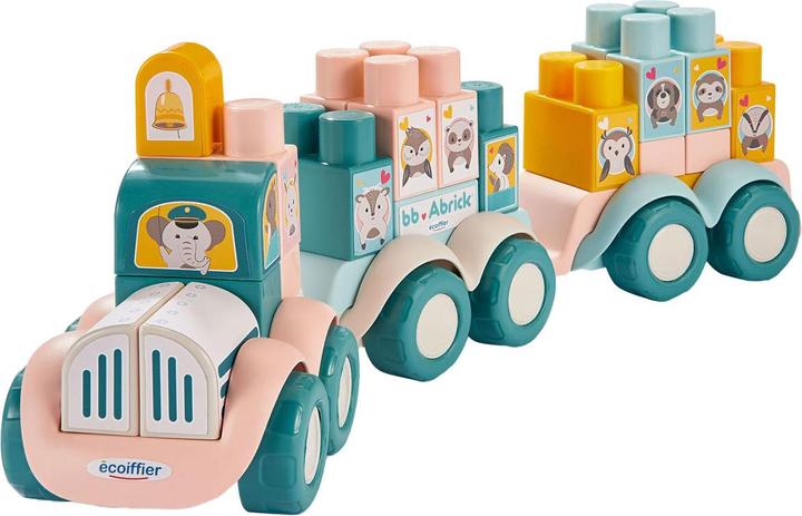 Actual product image Abrick Animal train with building blocks, 51 pcs.