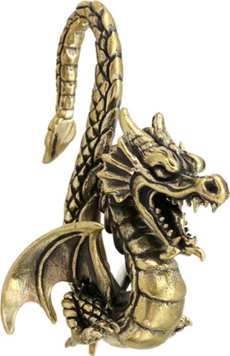 Star Piercing Ohrgewicht vergoldet Drachen (Messing)