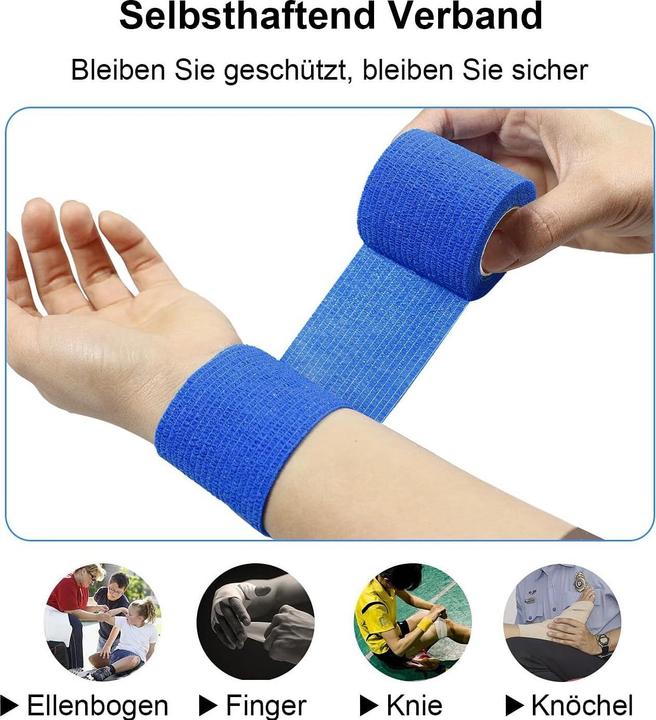 Immagine prodotto ASMI 2 Stück selbsthaftender elastischer Pflasterverband (2 x)