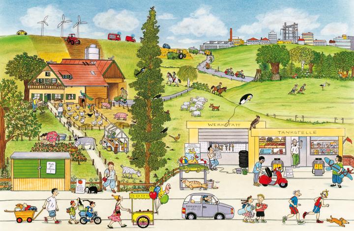 Produktbild Sommer-Wimmelbuch (Deutsch, Rotraut Susanne Berner, 2018)