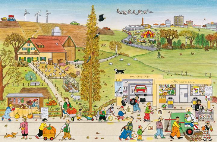 Produktbild Herbst-Wimmelbuch (Deutsch, Rotraut Susanne Berner, 2018)