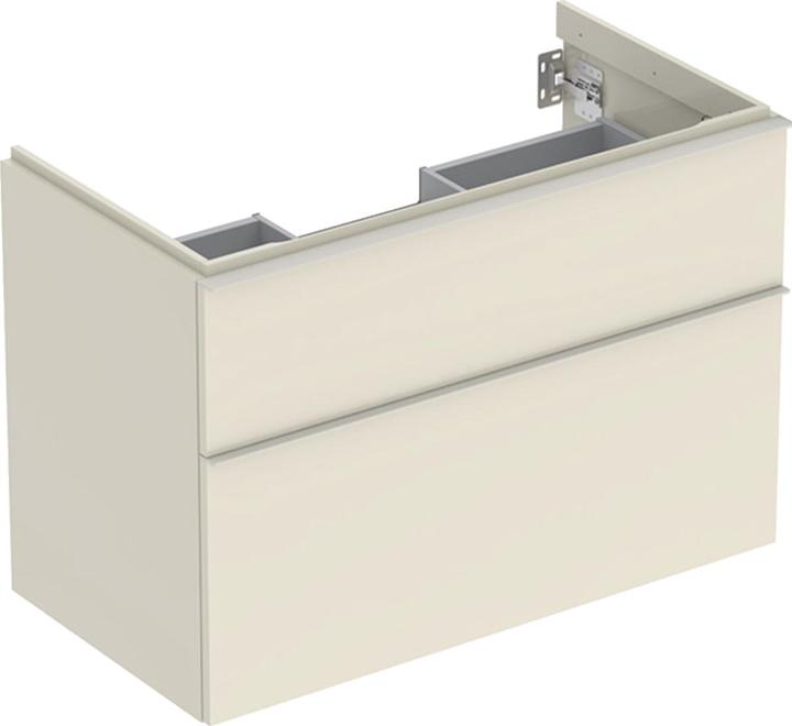 Geberit iCon Unterschrank für Waschtisch, 2 Schubladen, 88,8x61,5x47,6 cm, 502305 (89 x 47.5 x 61.5 cm)