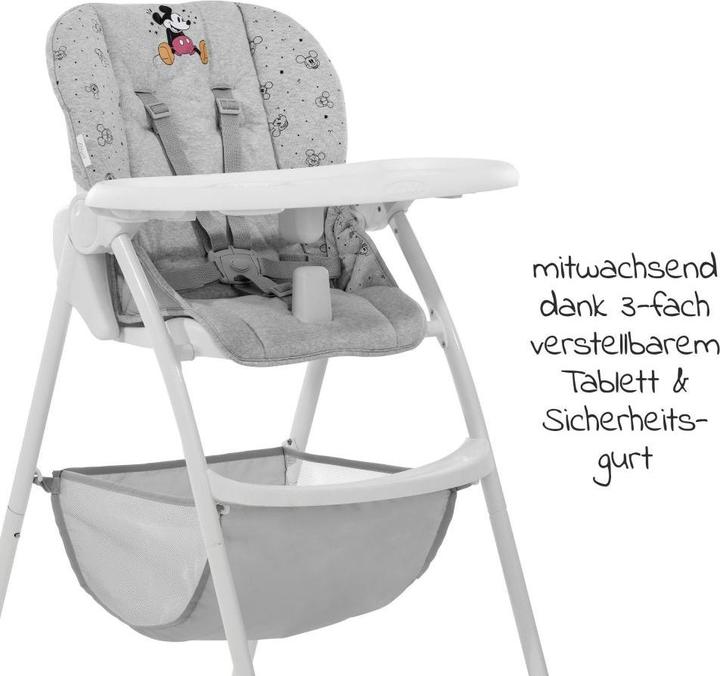 Produktbild Hauck Sit N Fold Mickey Mouse Grey (Hochstuhl)