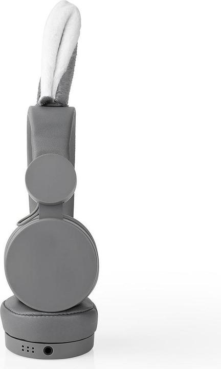Immagine prodotto Nedis Cuffie on-ear con cavo Cuffie on-ear con cavo da 3,5 mm Lunghezza cavo: 1,20 m 85 dB Grigio Grigio (Cablato)