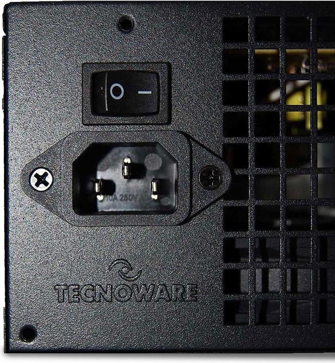 Actual product image Tecnoware ALIMENTATORE 550W 12CM FREE SILENT 2*SATA 2*MOLEX TOGHETER ON (550 W)