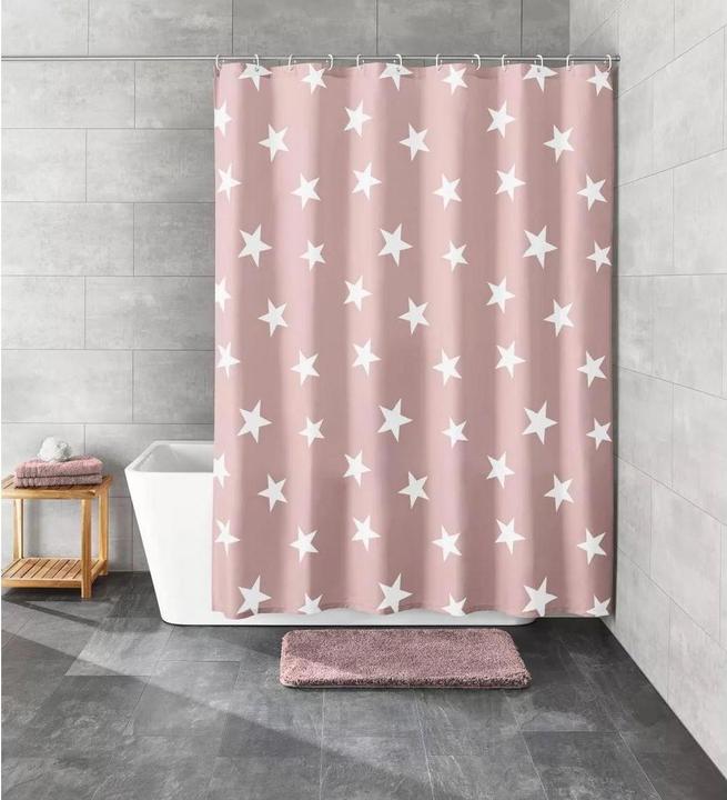 Image du produit Kleine Wolke Rideau de douche Nova rose (180 x 200 cm)