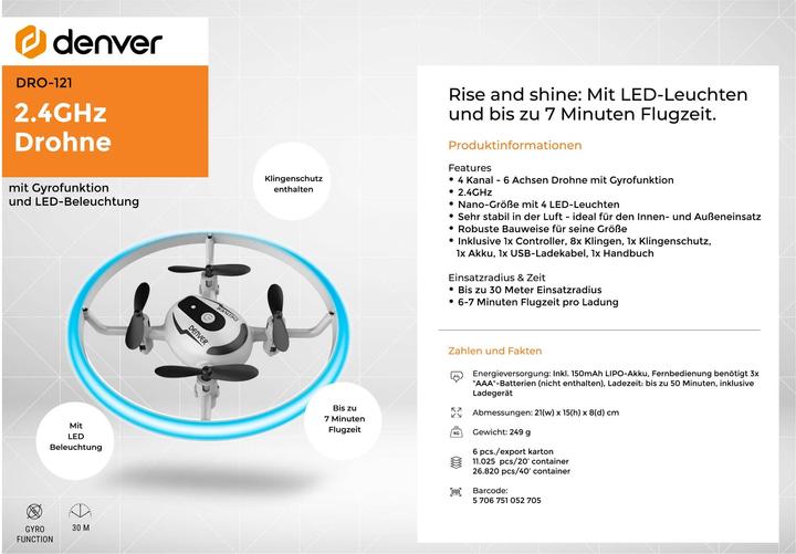 Image du produit Denver DRO-121 (Drone pour enfants)