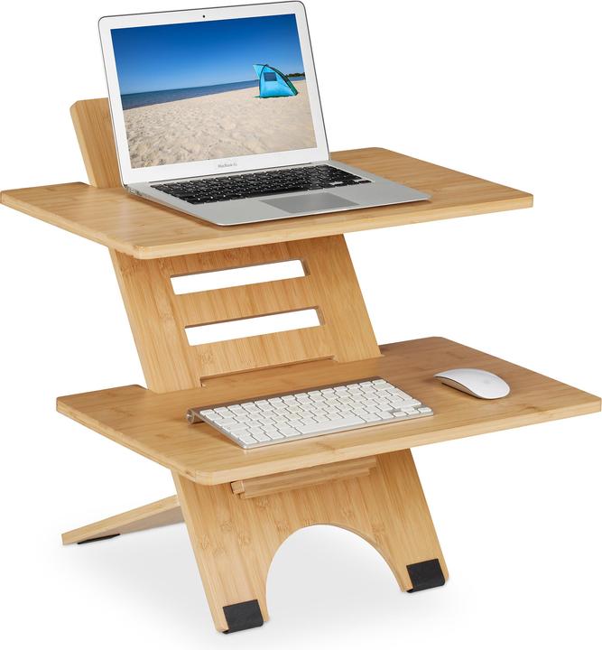 Actual product image Relaxdays Standing desk attachment (60 x 61 x 61 cm)