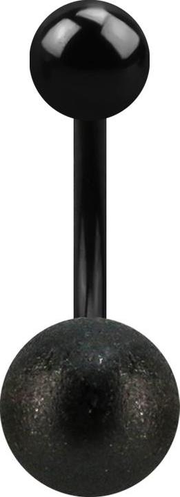 Image du produit Star Piercing Banane noire avec boule et boule mouchetée (sans laiton, Acier chirurgical 316L)