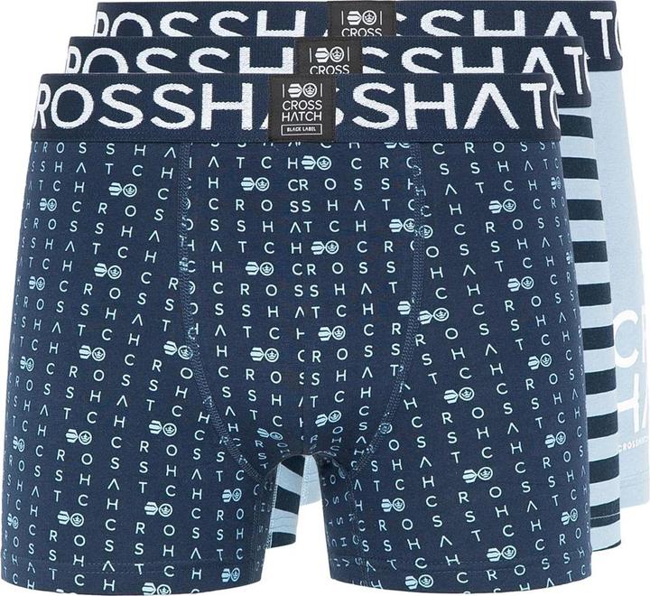 Image du produit Crosshatch - Boxers GRIDLINE - Homme (S, Lot de 3)