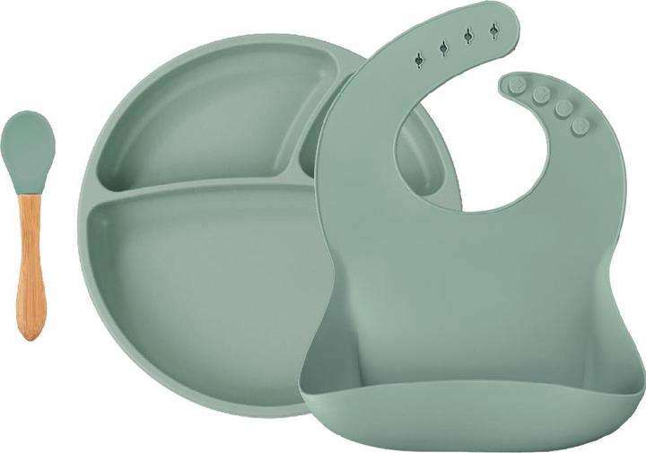 Actual product image Minikoioi BLW Set II plate + bib + spoon