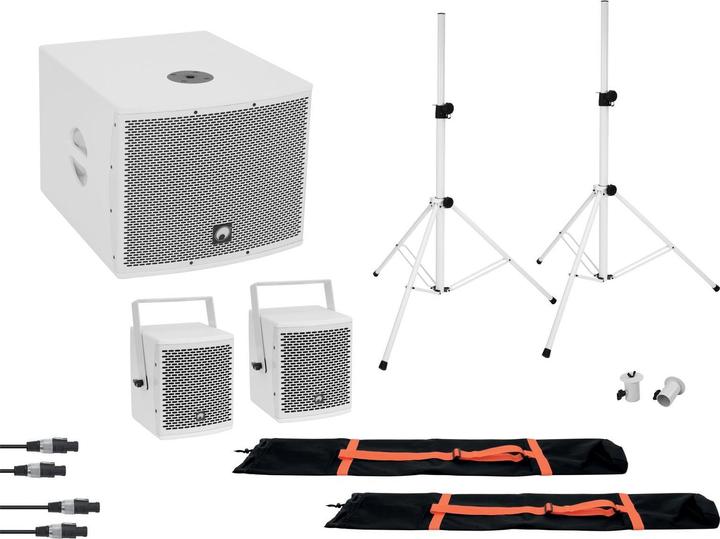 Produktbild Omnitronic Molly 2.1 Aktives PA-Lautsprecher-Set inkl. Subwoofer, Bluetooth (Aktiv, 1x 800 W)