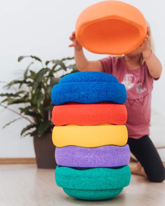 Actual product image Stapelstein Rainbow set of 6