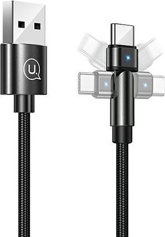 Actual product image Usams U60 Rotatable Charging Cable (1 m, USB 3.0)